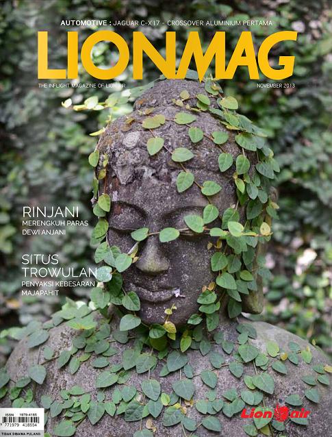 Majalah Pesawat Lion Air (LIONMAG) cover edisi Nop 2013